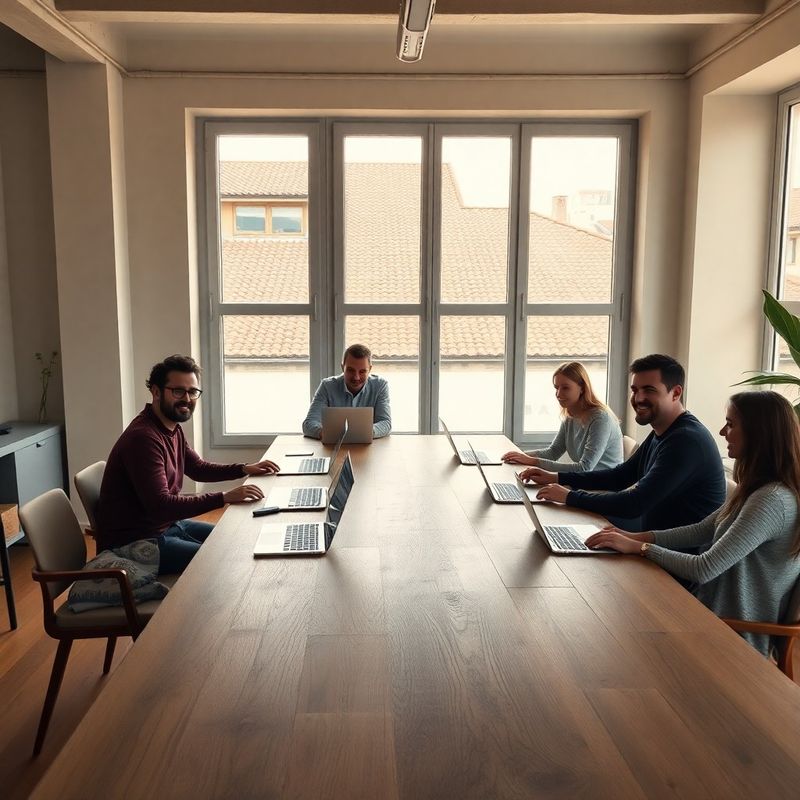 Team di Casa Ricci al lavoro nello studio di Verona
