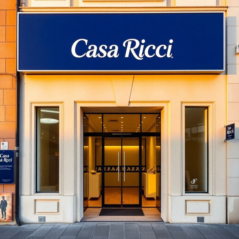 Ingresso dell'ufficio Casa Ricci in Via Mazzini a Verona